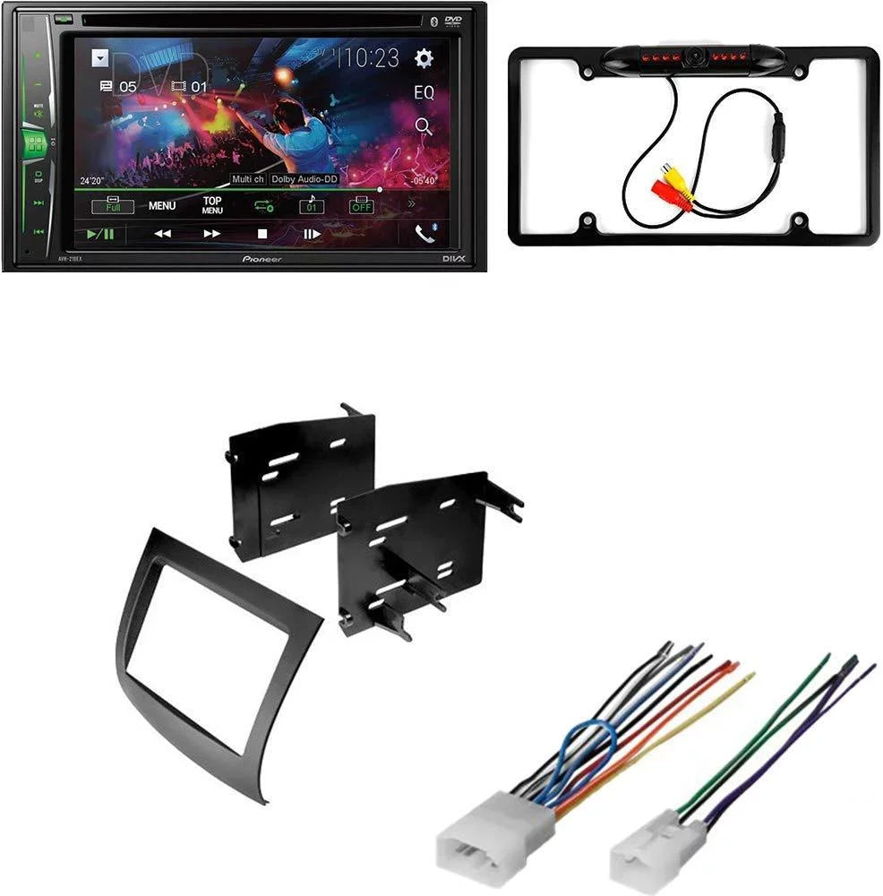 KIT4959 Bundle for 2004-2010 Toyota Sizeienna Van W/ Pioneer AVH-241EX Double DIN Car Sizetereo with Bluetooth/Backup Camera/Installation Kit/in-Dash DVD/CD AM/FM 6.2" Touchscreen Digital Media Receiver
