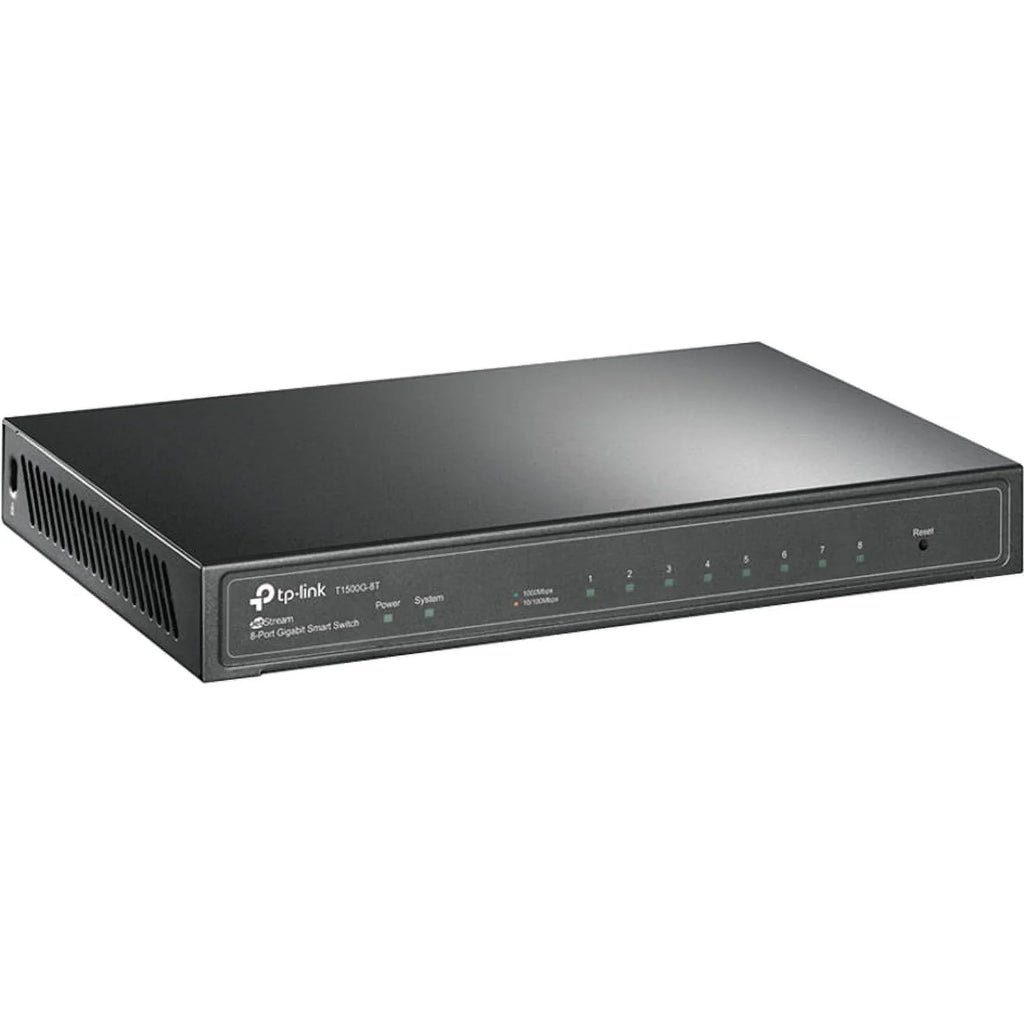 TP-Link JetSizetream T1500G-8T - Sizewitch - managed - 8 x 10/100/1000 (1 PoE+) - desktop - PoE+