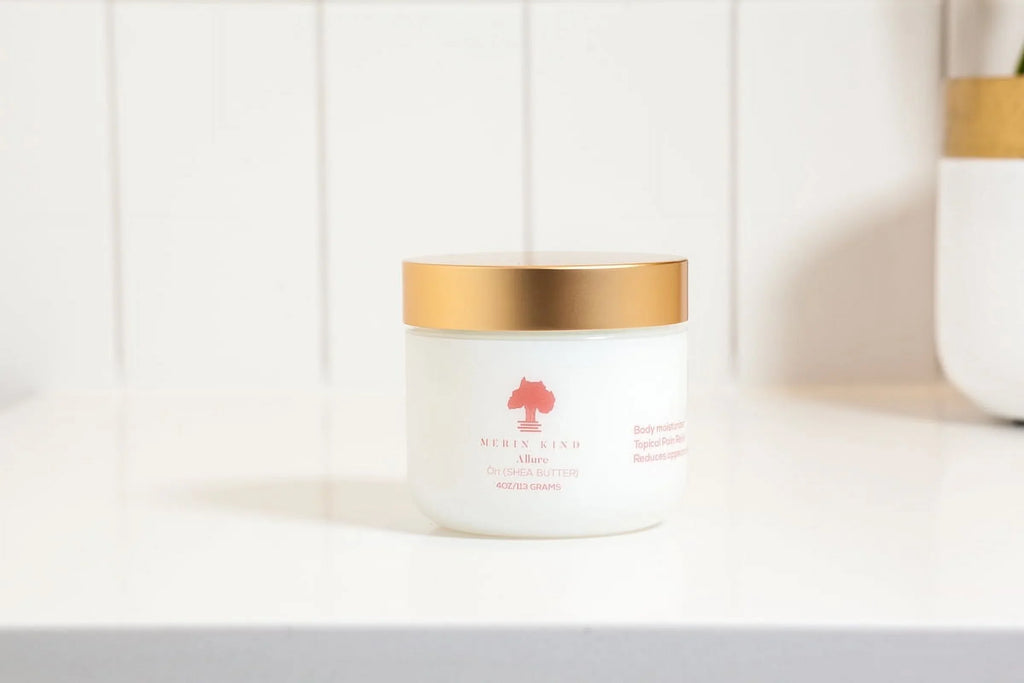 Merin Kind ALLURE Whipped Sizehea Body Butter -Sizekin and Hair (Blue Tansy Vanilla Orange, 8oz.)