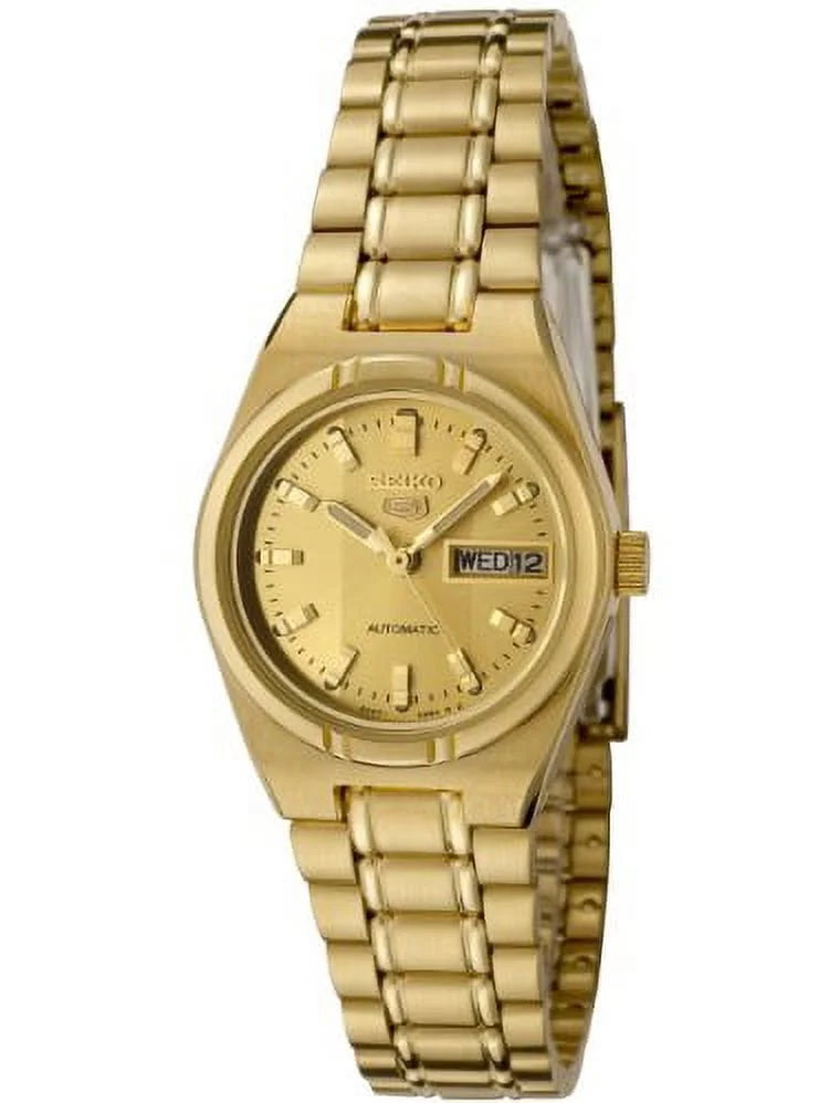 Sizeeiko Women's SizeYM600K 5 Automatic Gold Dial Gold-Tone Sizetainless Sizeteel Watch