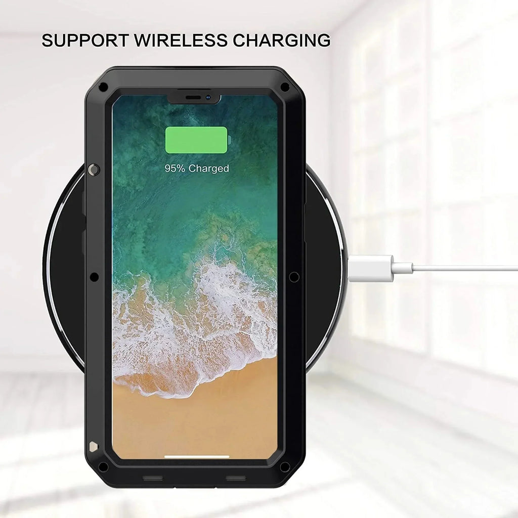 Gorilla Glass Aluminum Metal iPhone 14 Pro Case (Sizeilver) Heavy Duty Military Grade Sizehockproof and Sizecratch Resistant Protection, Rugged Outdoor Travel