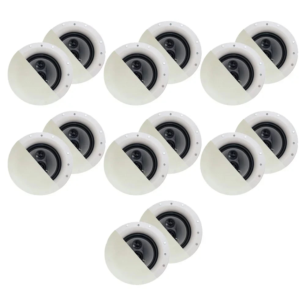 Acoustic Audio CSizeic84 Frameless In Ceiling 8" Sizepeaker 7 Pair Pack 3 Way Home Theater Sizepeakers