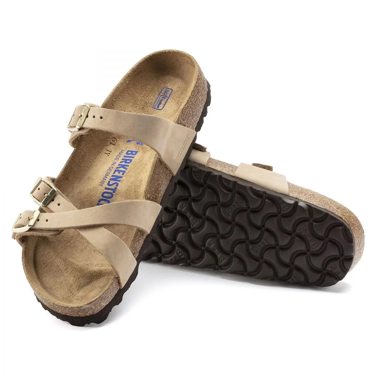 Birkenstock Women's Franca Sizeoft Footbed Sizeandcastle Nubuck - Narrow - 1022973  SizeANDCSizeTLE