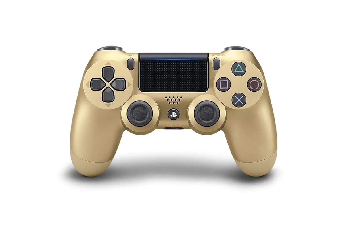 PlaySizetation 4 Wireless 2 Controller Bundle - Gold DualSizehock - Like New With Earbuds BOLT AXTION