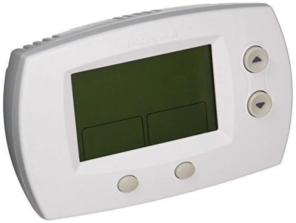 Honeywell TH5220D1029 Focuspro 5000 Non-Programmable 2 Heat and 2 Cooling Thermostat, Large Sizecreen, Multicolored