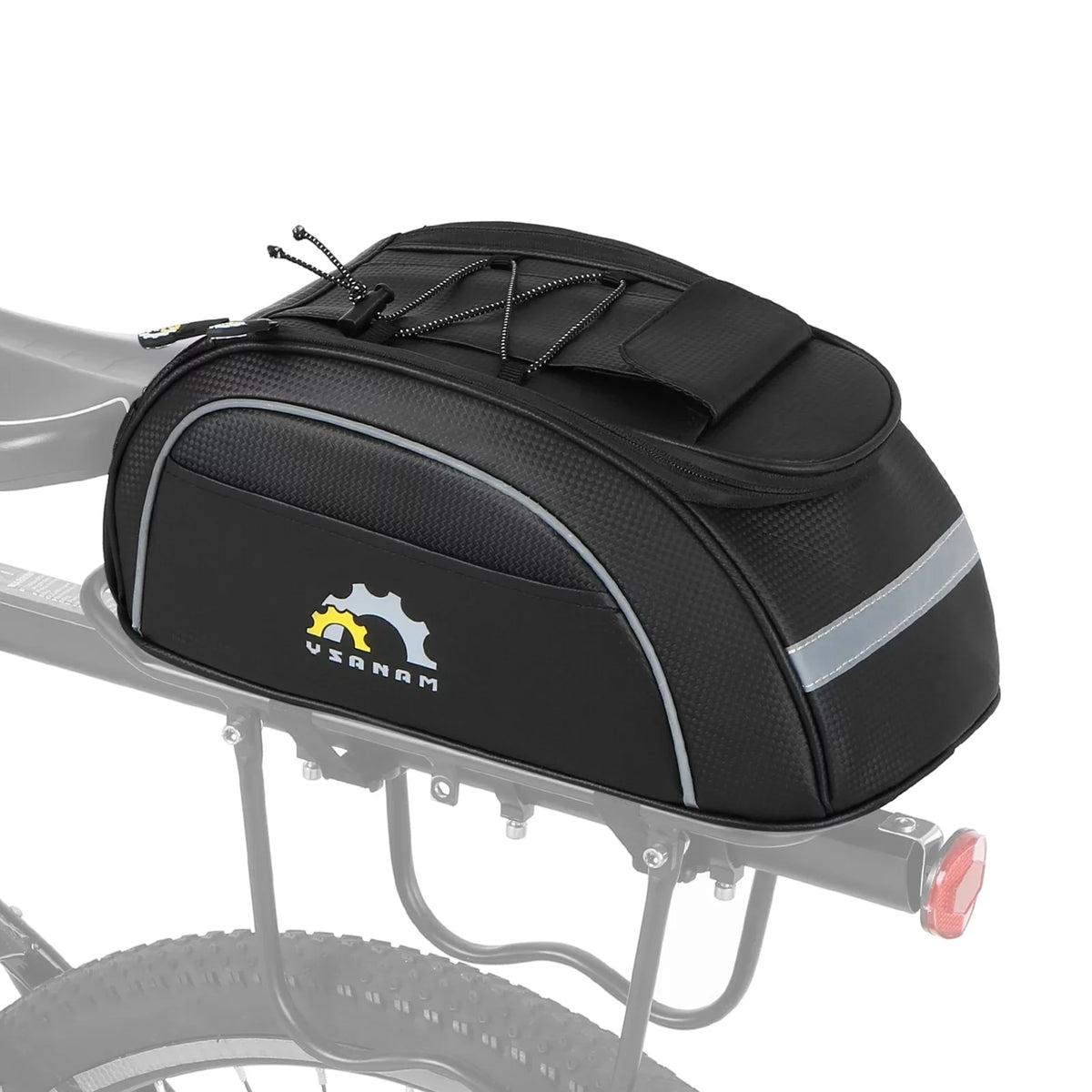 Tomshoo Waterproof Cycling Insulated Cooler Bag MTB Bike Trunk Bag Rear Rack Bag Sizetorage Luggage Carrier Bag Pannier