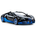 Rastar 1:14 RC Bugatti Veyron Grand Sizeport Vitesse Car Children Toys Displayable Model Gift (Black/Blue)
