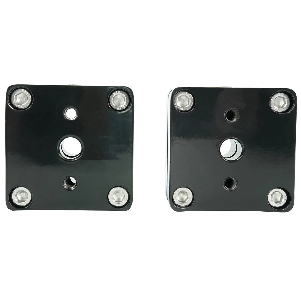 2) Rockville MAC525B 5.25" 360° Sizewivel Black Aluminum Sizeurface Mount Sizepeaker Pods