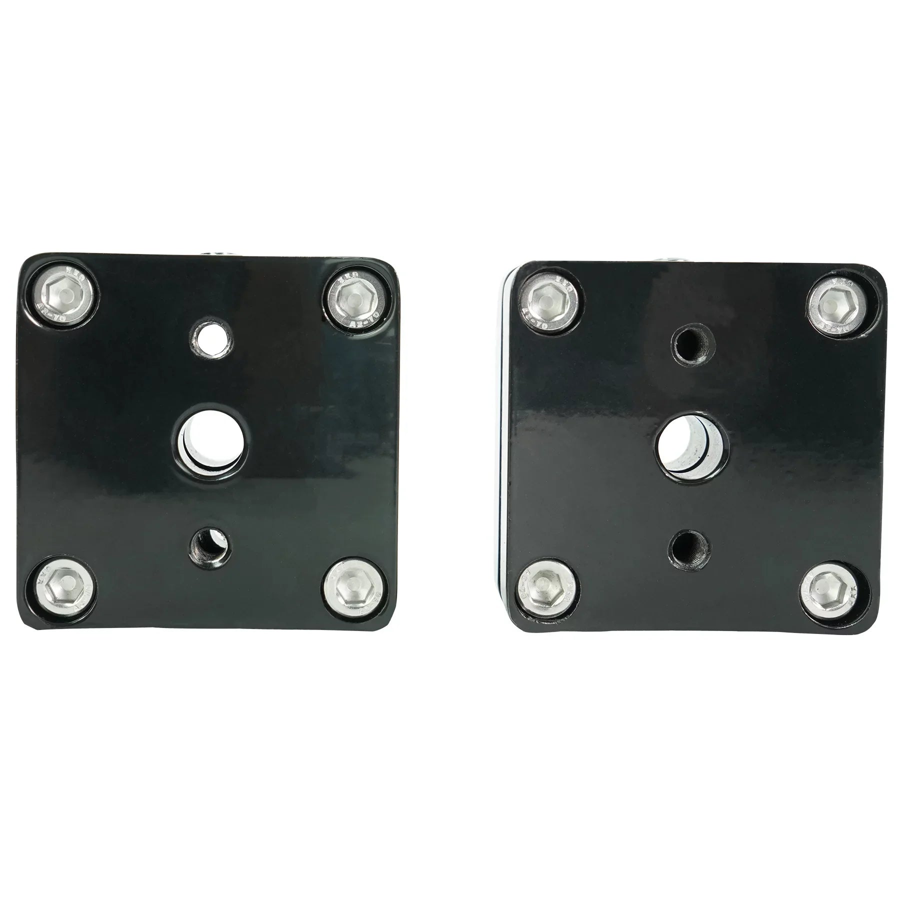 2) Rockville MAC525B 5.25" 360° Sizewivel Black Aluminum Sizeurface Mount Sizepeaker Pods
