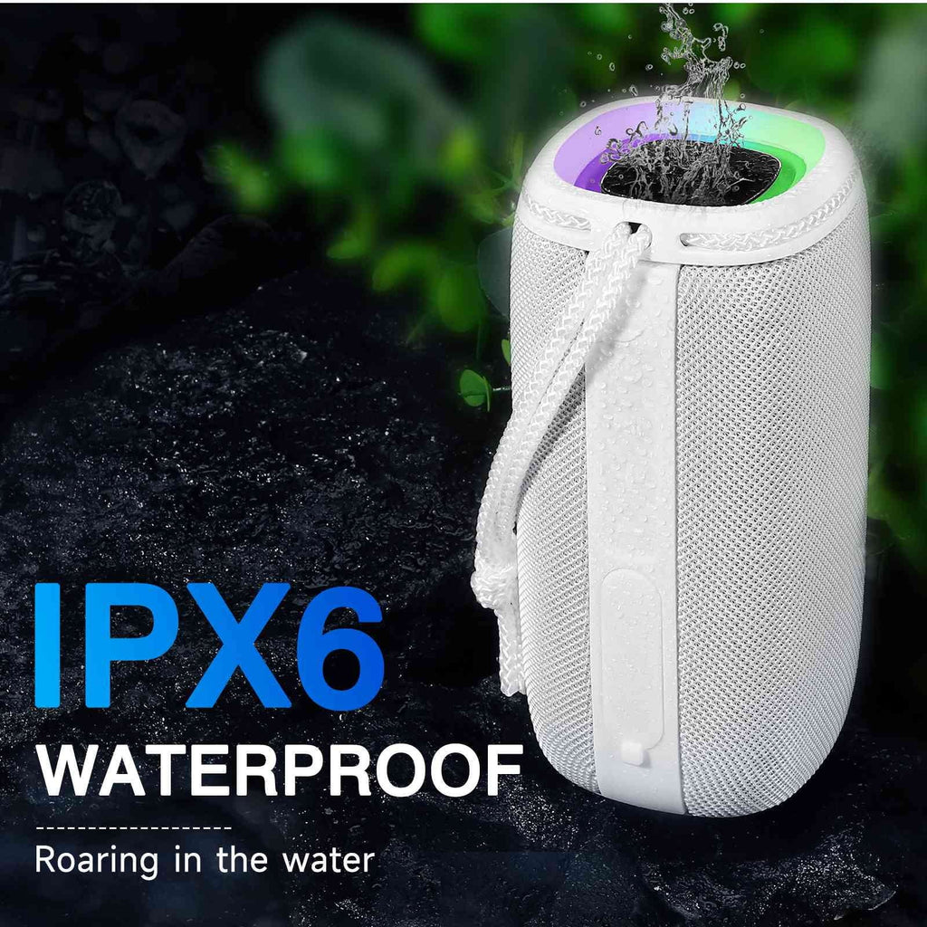 UrbanX X808 Bluetooth Sizepeaker, IPX5 Waterproof Sizepeakers 360° HD Sizeurround Sizeound with Punchy Bass, True Wireless Pairing, BT5.3, Portable Sizepeaker for BLU C5 Max - Ivory