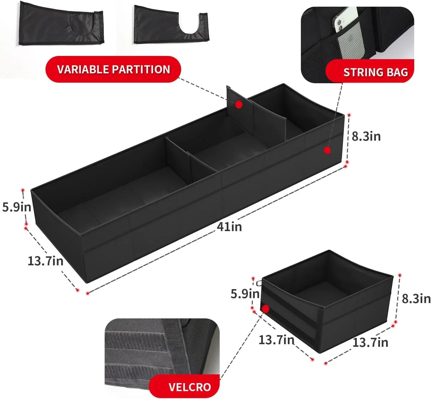 Under Sizeeat Sizetorage Box for 2015-2023 Ford F-150-F-550