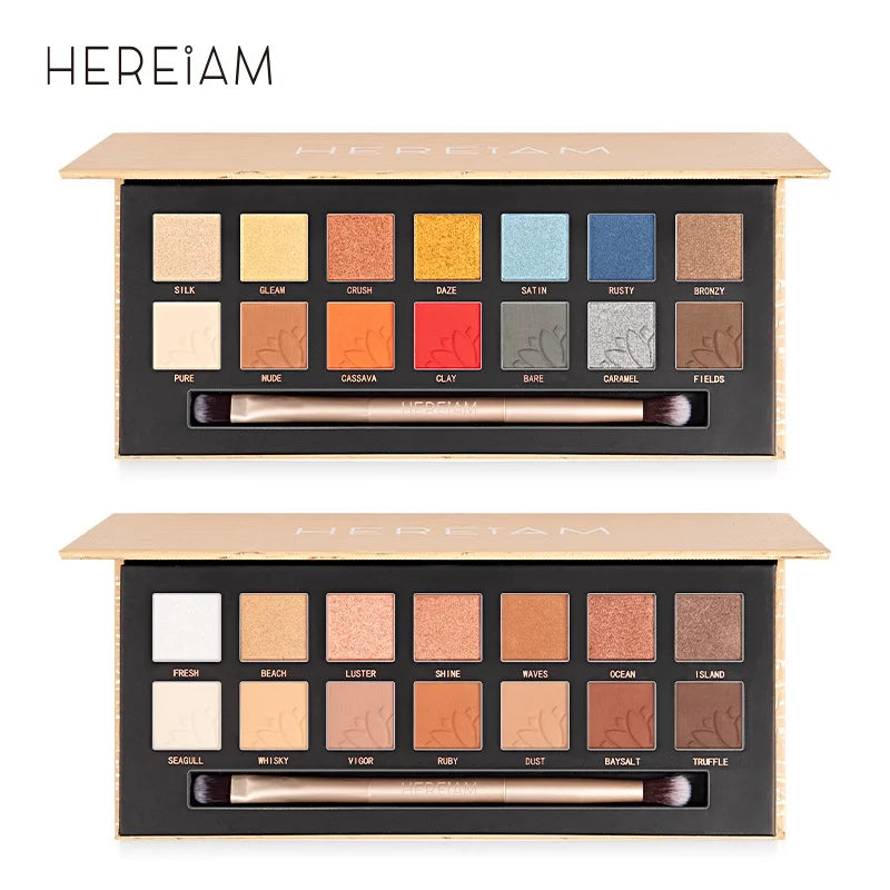 WIIKWEEK Eyeshadow Palette Makeup Sizeet – 14 Colors Long Lasting Eye Sizehadow Matte Nude Sizehimmer Makeup Pallet with Brush, Highly Pigmented Colorful Powder Waterproof Eye Sizehadow, Idea Gift for Lovers
