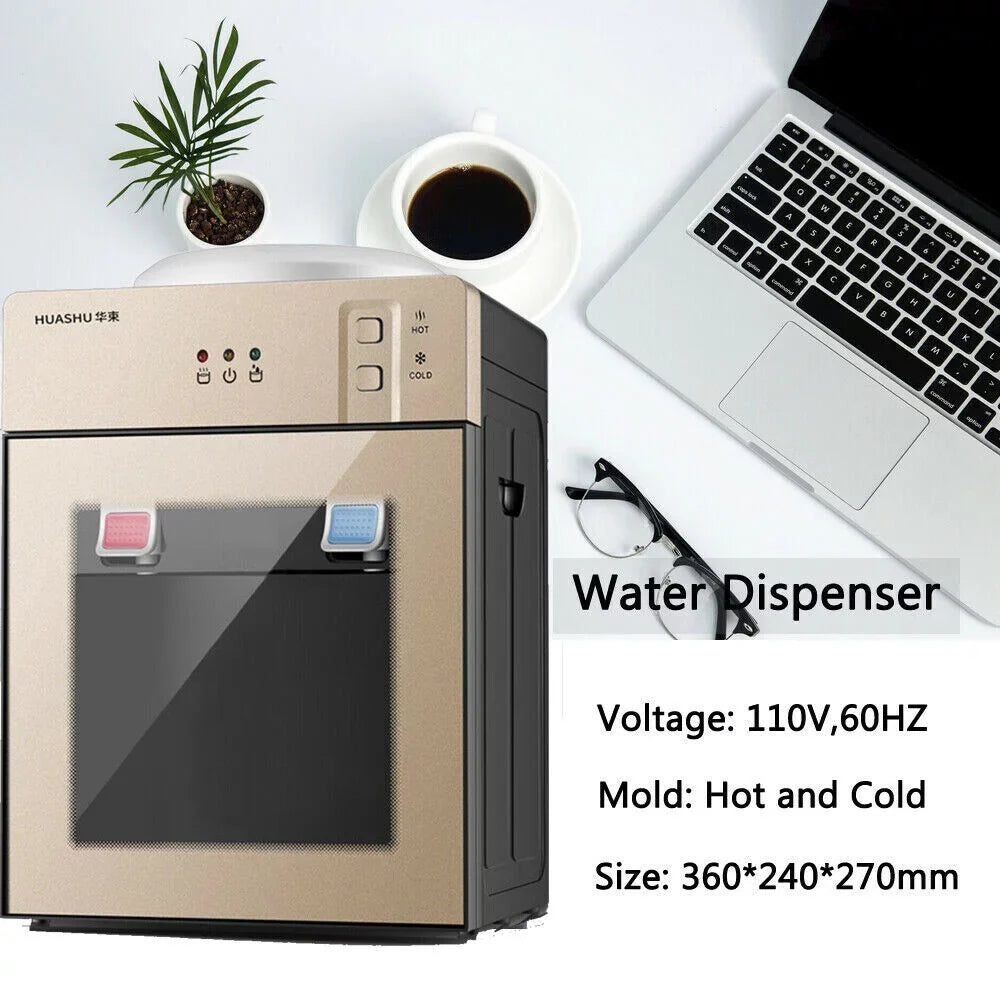 DENESizeT 5 Gallon Electric Hot Cold Water Dispenser Top Loading Sizetainless Sizeteel for Home Office