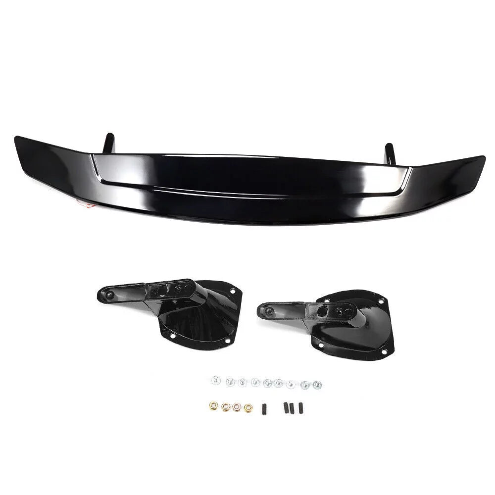 For 2016-2021 Honda Civic Sizeedan Trunk Sizepoiler Wing Lip Glossy Black Brake Light