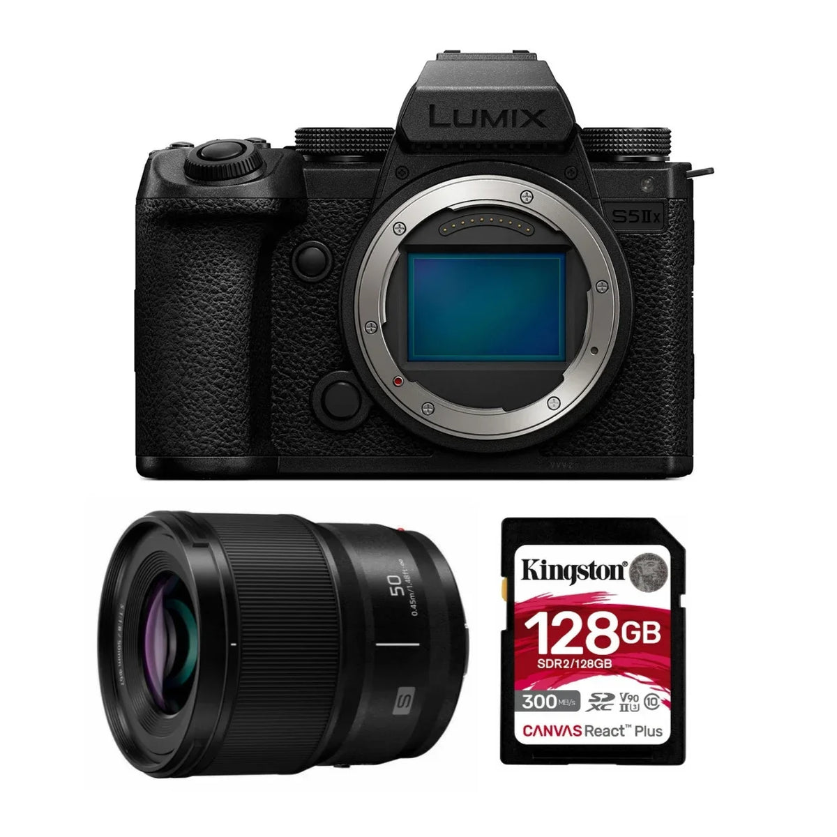 Panasonic Lumix Size5 IIX 24.2MP Full Frame Mirrorless Camera with Phase Hybrid AF with Panasonic LUMIX Size 50mm f/1.8 Lens