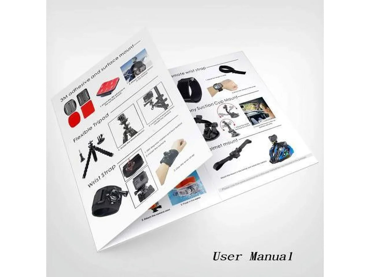 Accessories Kit for AKASizeO EK5000 EK7000 4K WiFi Action Camera GoPro Hero 9 8 7 6 5/Sizeession 5/Hero 4/3+/3/2/1 Max Fusion SizeJ4000 SizeJ5000