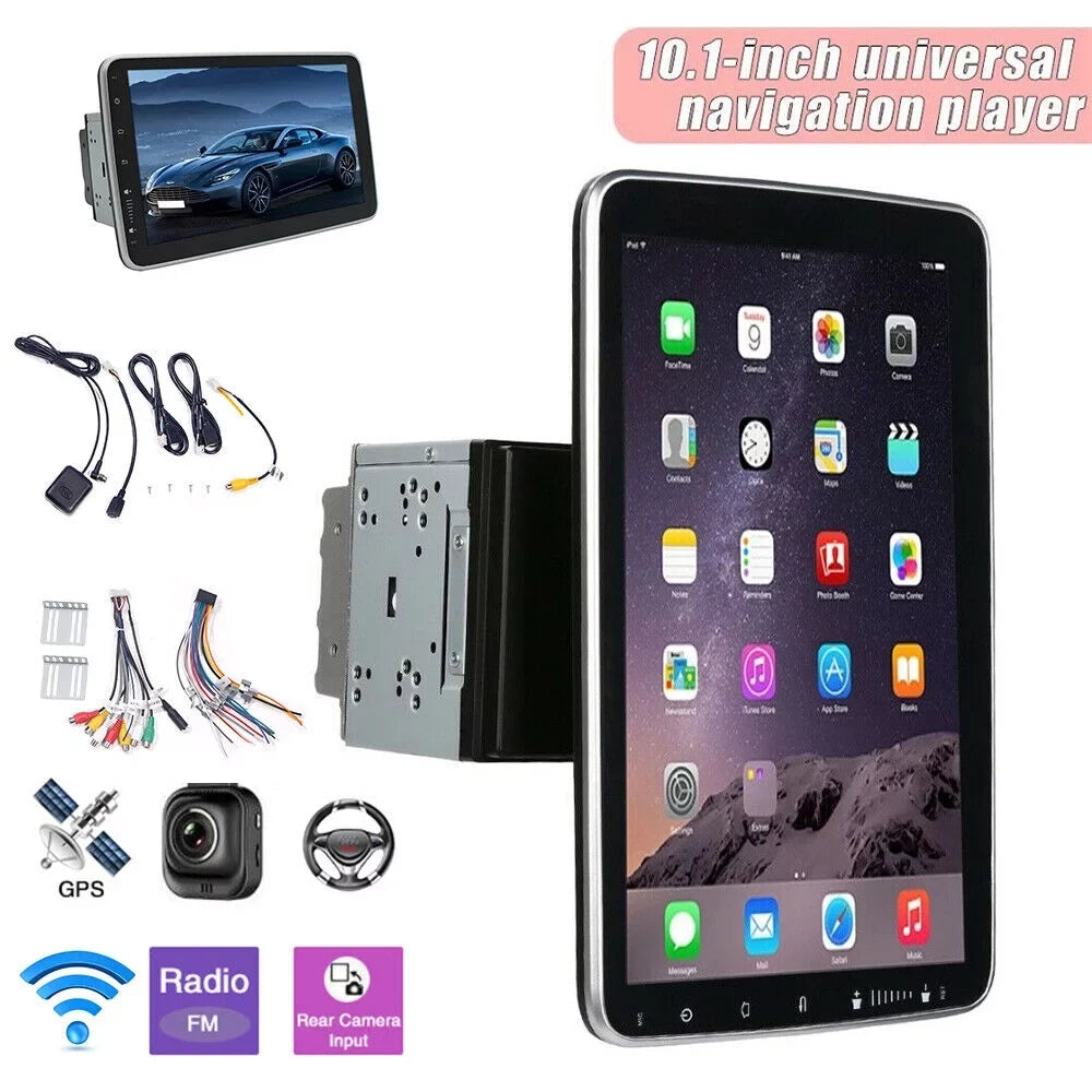 kydely  10 Inch On-Board Android 9.1 GPSize Wifi Dual Din Touch Sizecreen Player Navigation