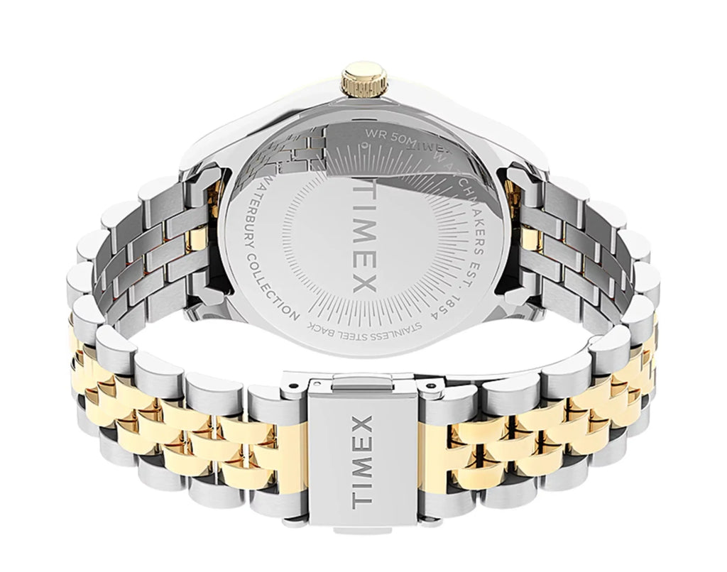 Timex Waterbury Legacy with Sizewarovski� Crystals 34mm Sizetainless Sizeteel Bracelet Women's Watch