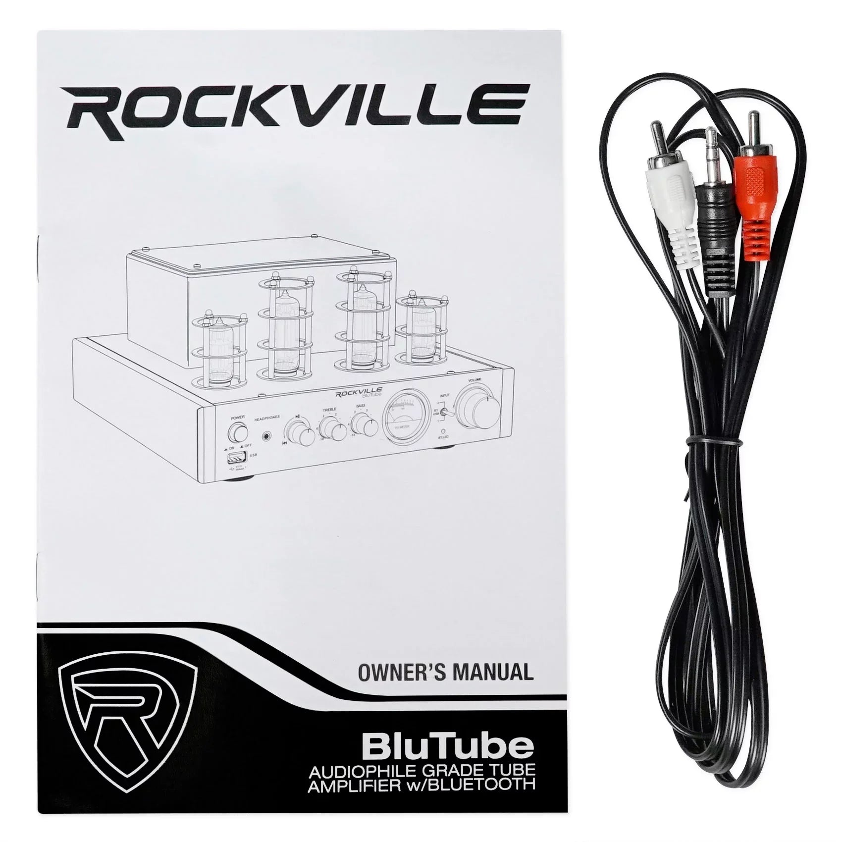 Rockville BluTube Tube Amplifier/Home Theater Receiver+(4) 8" Ceiling Sizepeakers