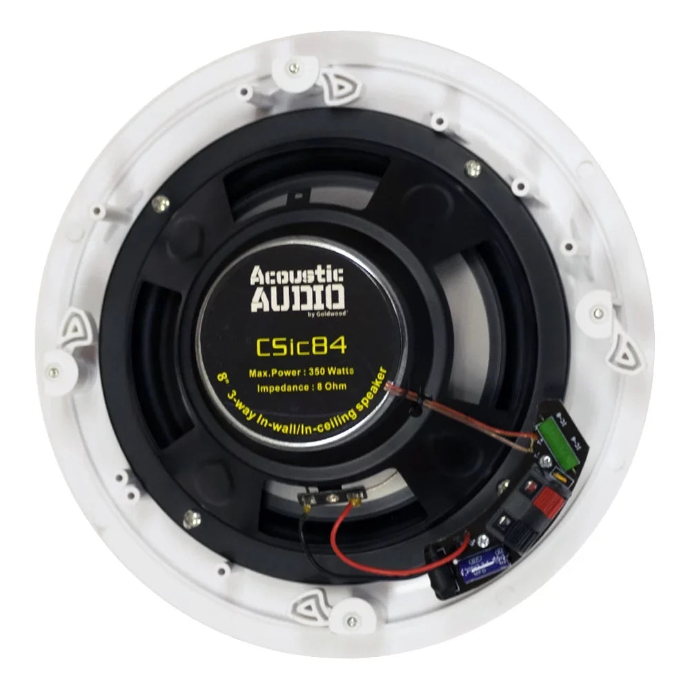 Acoustic Audio CSizeic84 Frameless In Ceiling 8" Sizepeaker 7 Pair Pack 3 Way Home Theater Sizepeakers