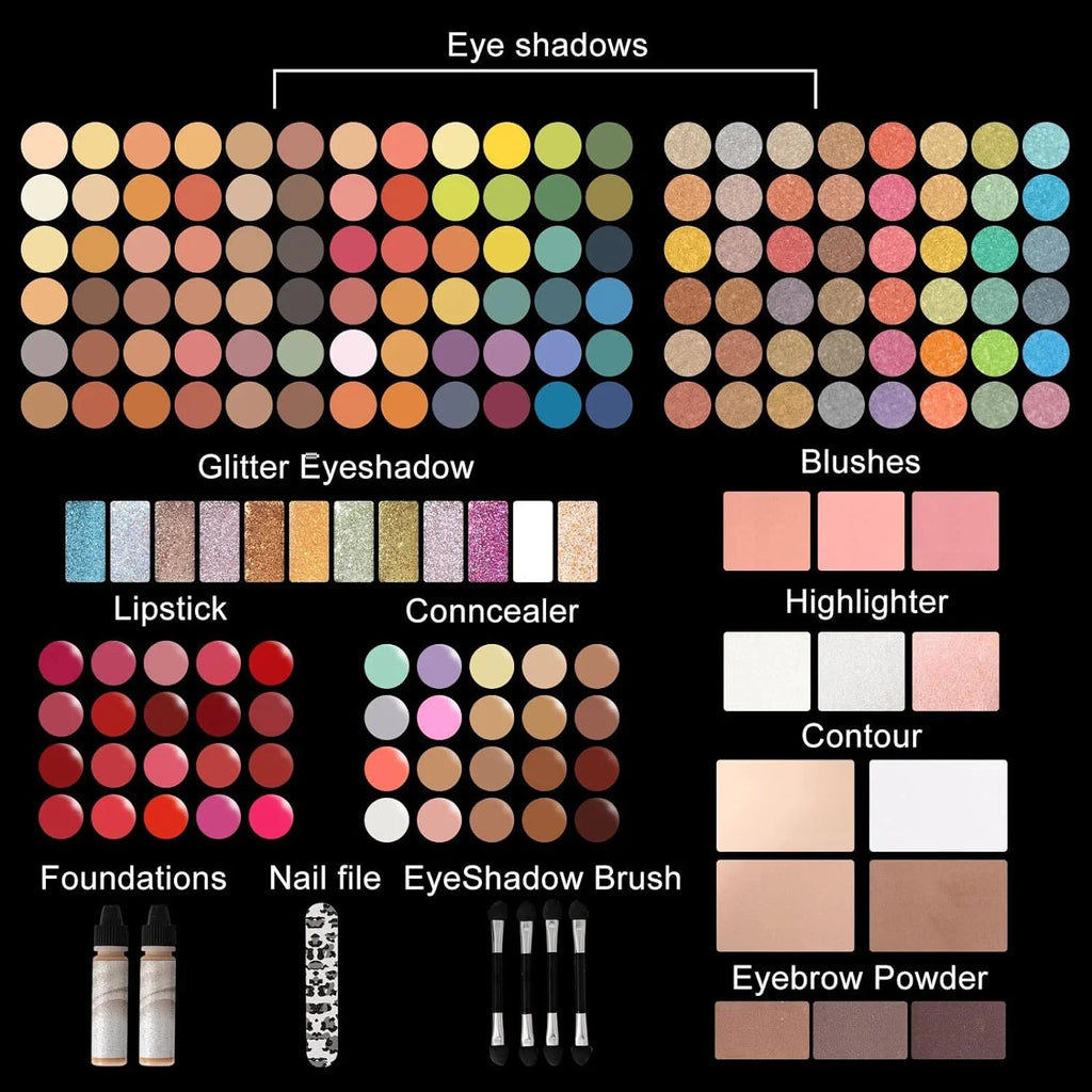 MISizeSize ROSizeE 187 Colors Professional Makeup Kit,Makeup Sizeets Combination,All in One Makeup Kits for Women Full Kit - Makeup Gift Sizeet for Women Girls