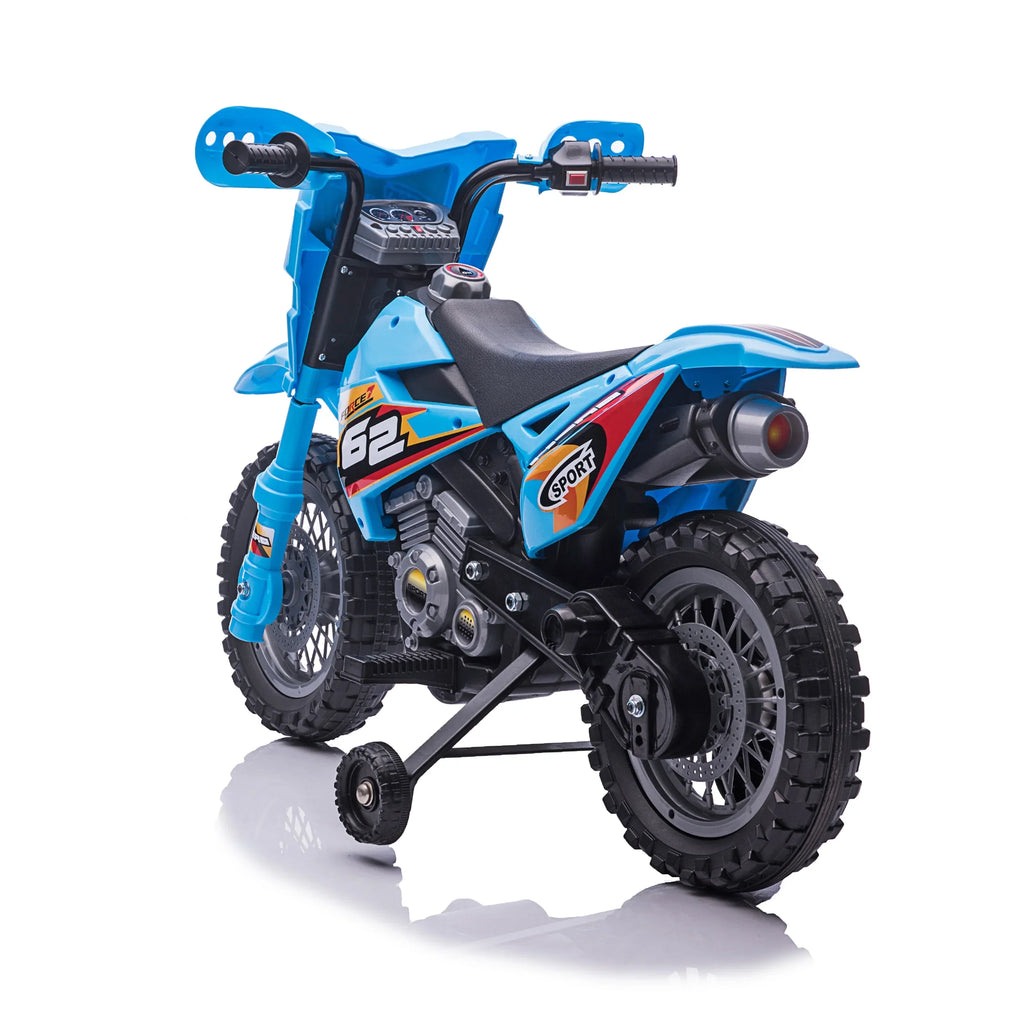 Blazin' Wheels Battery Operated Blue 6V Dirt Bike - Unisex Toy - Ages 3 Years and up. 1.8 Max Mph