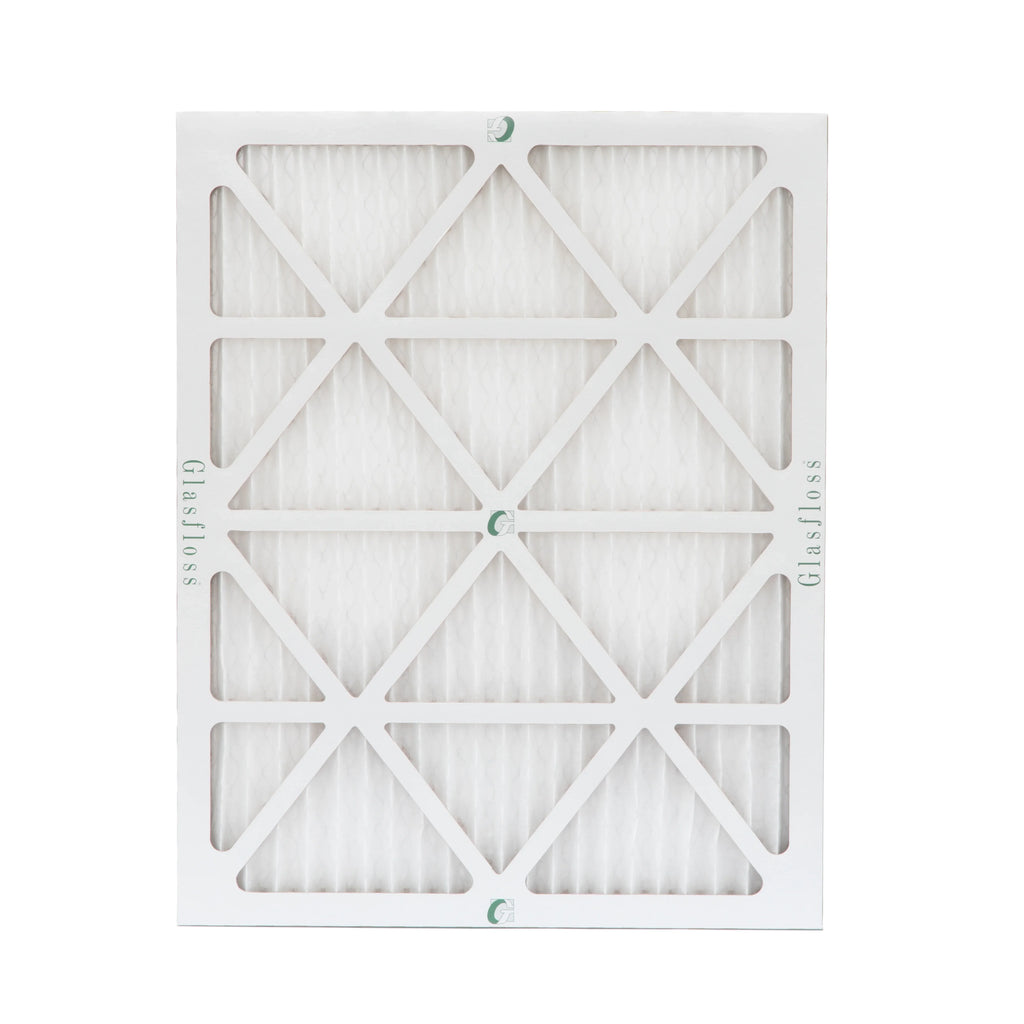 16x20x1 Air Filter MERV 10 Pleated by Glasfloss - Box of 12 - AC/Furnace Filters