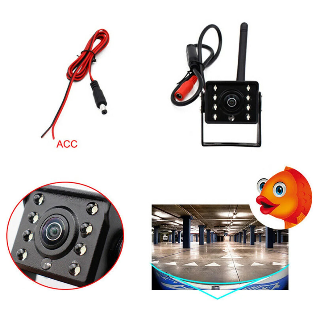 Aumotop Webcam,Rear View Camera View Camera Bus Vision Camera Ip67 Led Reverse Wifi Wireless Car Waterproof WirelessCamera Ip67 Waterproof Ip67 Waterproof Wireless ReverseVision