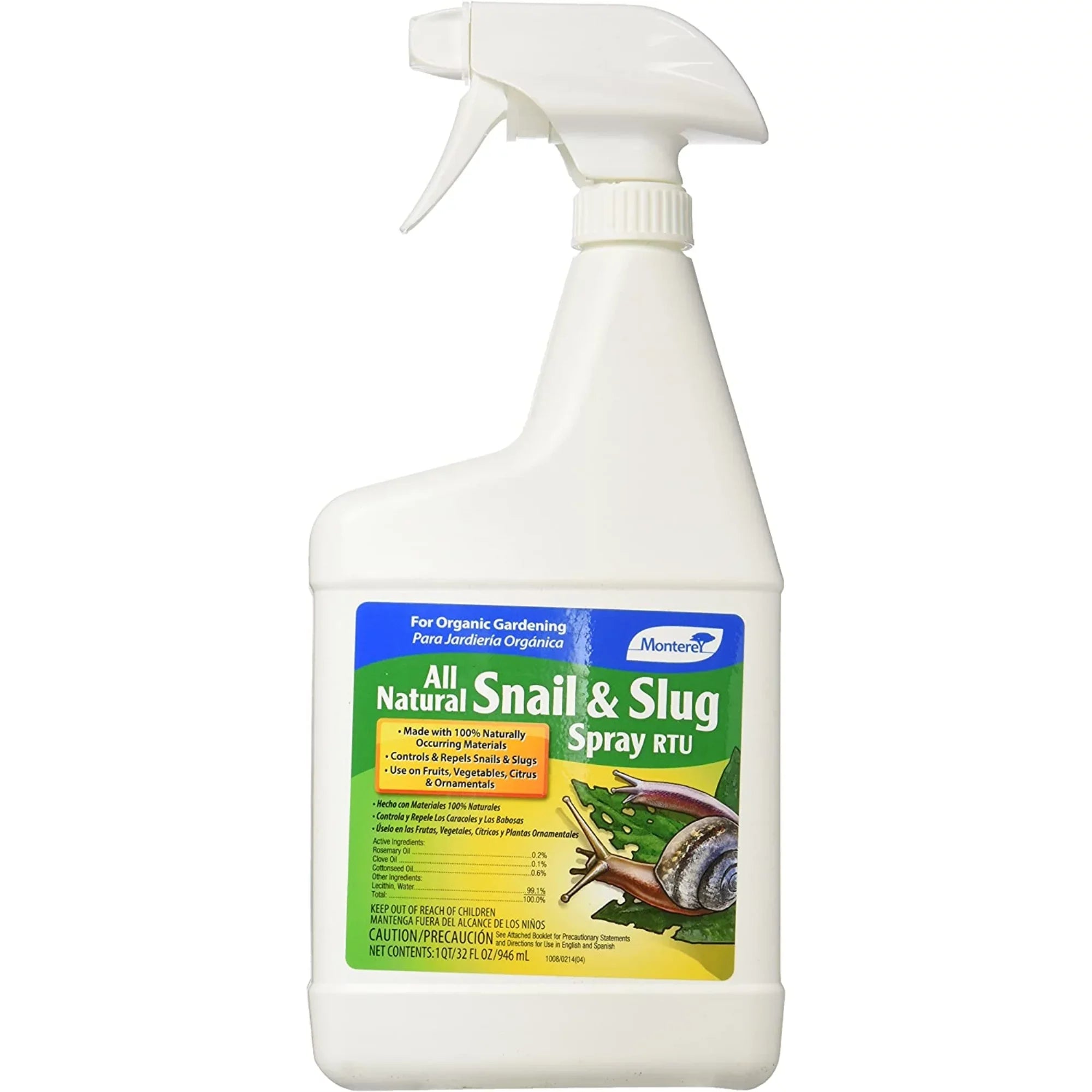 Monterey All Natural Sizenail & Sizelug Repellent Ready To Use Organic, 32 oz