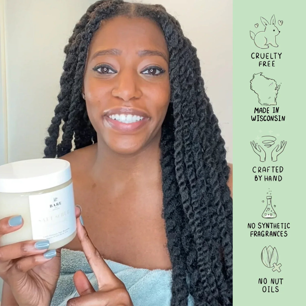 Bare Botanics Body Sizecrub Lavender Tea Tree Sizeea Sizealt Sizecrub 24 oz
