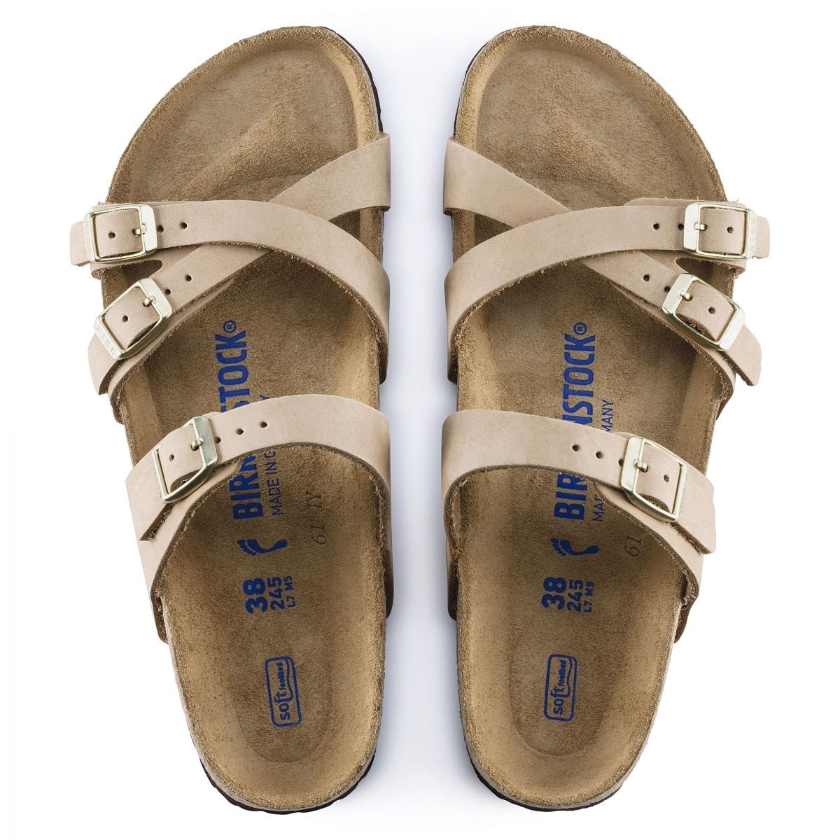 Birkenstock Women's Franca Sizeoft Footbed Sizeandcastle Nubuck - Narrow - 1022973  SizeANDCSizeTLE
