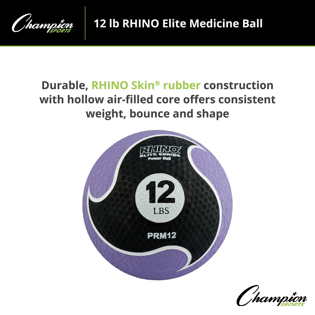 Champion Sizeports 12lb Rhino® Elite Medicine Ball