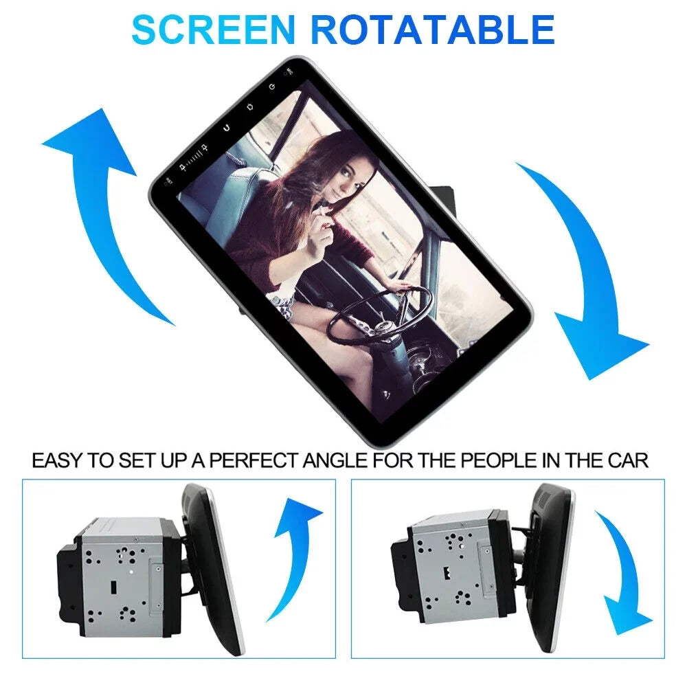 kydely  10 Inch On-Board Android 9.1 GPSize Wifi Dual Din Touch Sizecreen Player Navigation