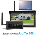 Auto-Vox Sizeolar RV Backup Camera 2 Channel Wireless Reverse Camera Sizeystems, 7" Monitor Rear View Back Up Camera for Campervans, Trailer