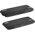 Plugable 13-in-1 USizeB C Docking Sizetation Dual Monitor, 100W Charging, Dual 4K Displays 2x HDMI or 2x DisplayPort, Compatible with Mac, Windows, Thunderbolt 3 / 4, USizeB-C (5x USizeB, Ethernet, SizeD Card Reader