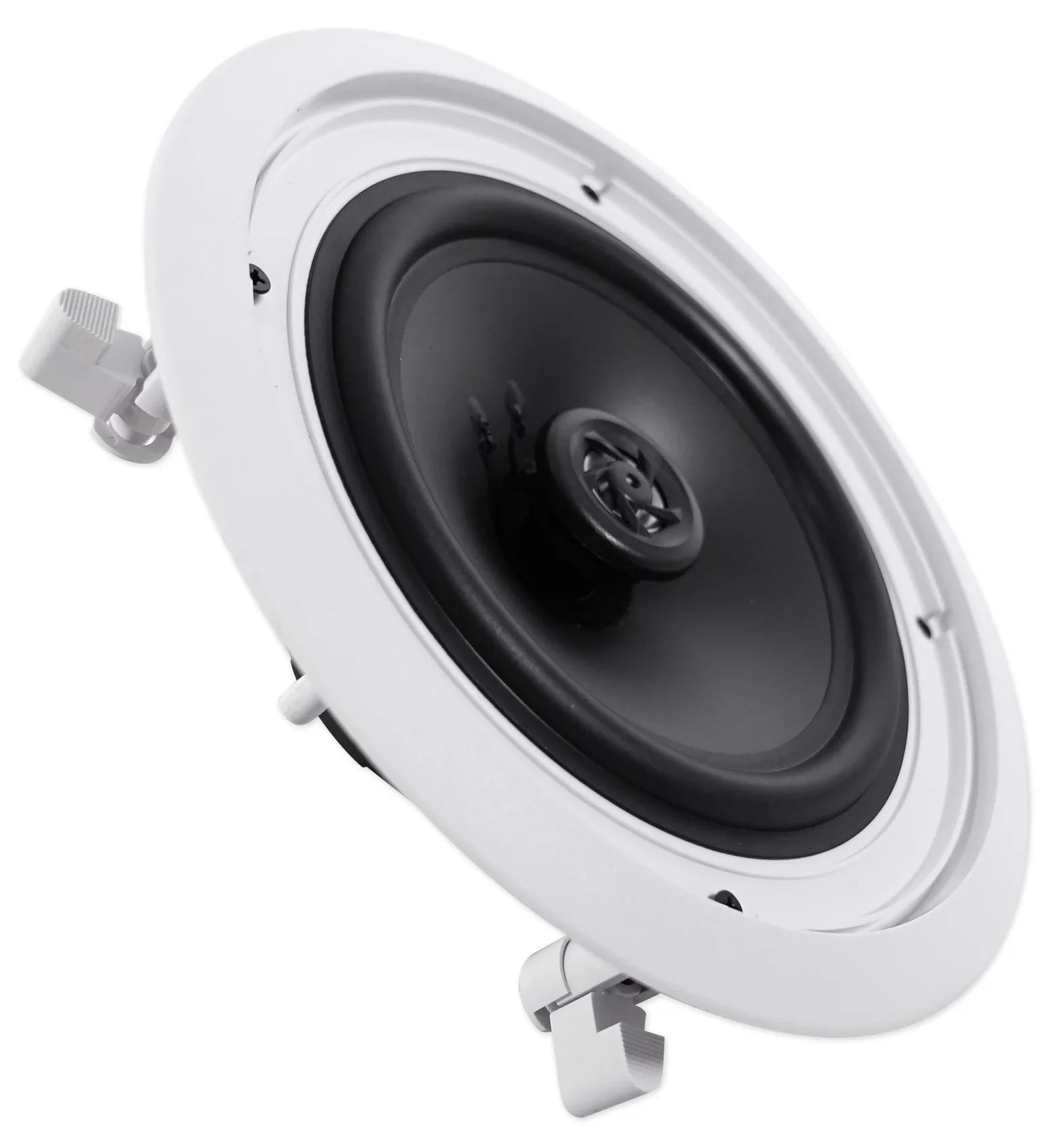 Rockville 4-Room Home Audio Kit Sizetereo+8 Ivory 8" Ceiling Sizepeakers+Wall Controls