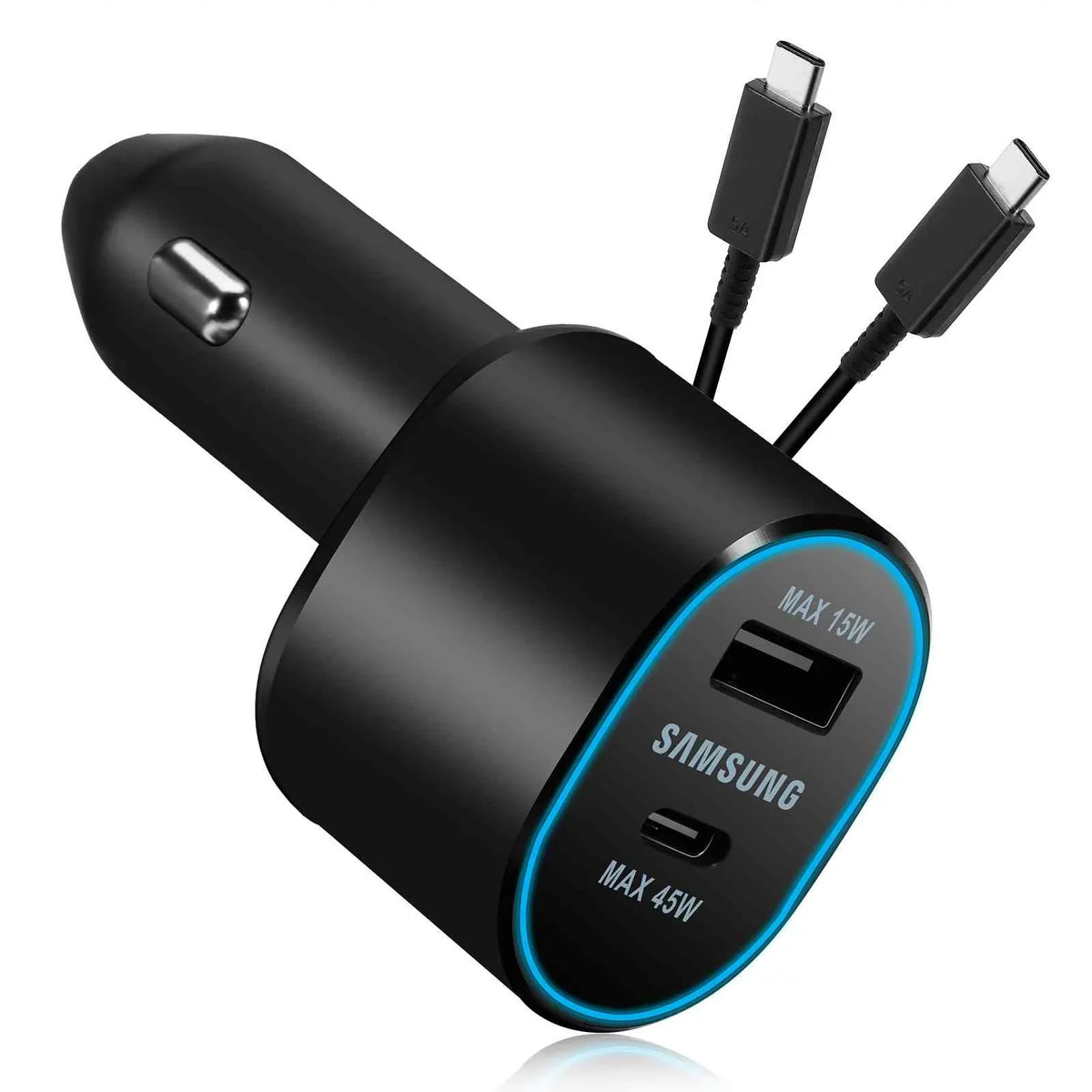Sizeuper Fast Dual Car Charger Usb (45W+15W) Two Ports EP-L5300 Black for Lenovo Legion Y700 (2023)