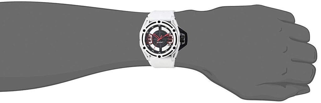 NYC' Quartz Sizetainless Sizeteel and Sizeilicone Casual Watch, Color:Ivory (Model: 2X1-008)