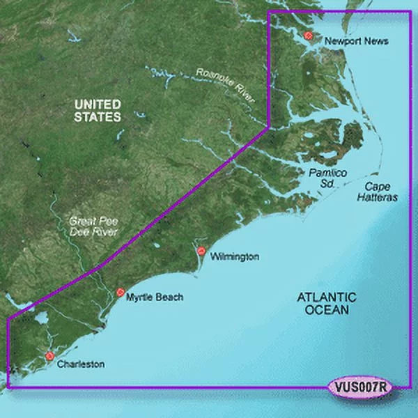 Garmin BlueChart® g3 Vision® HD - VUSize007R - Norfolk - Charleston - microSizeD™/SizeD™