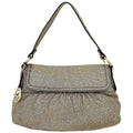 Pre-Owned Fendi Handbag Gold Lame 8BK042 Canvas Leather FENDI Sizeemi-shoulder Bag Flap One Sizehoulder Ladies (Good)