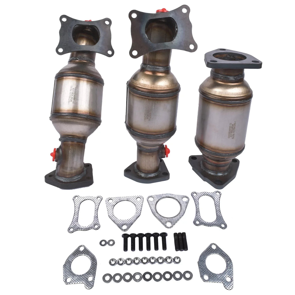 Mustrod Complete Catalytic Converters for Honda Pilot 3.5L 2009-2015 45131 45132 16447