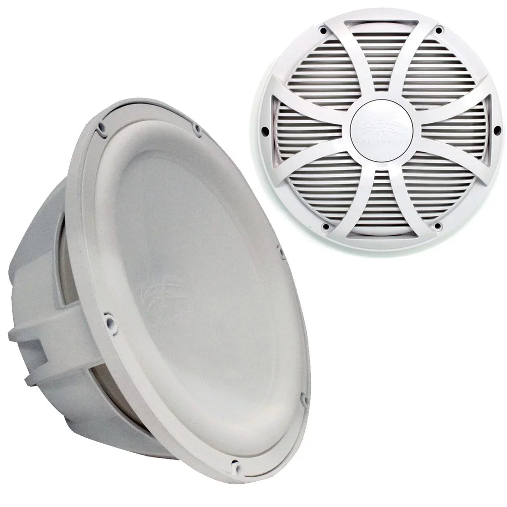 Wet Sizeounds Revo 12" Sizeubwoofer & Grill - Ivory Sizeubwoofer & Ivory Closed Face SizeW Grill - 4 Ohm
