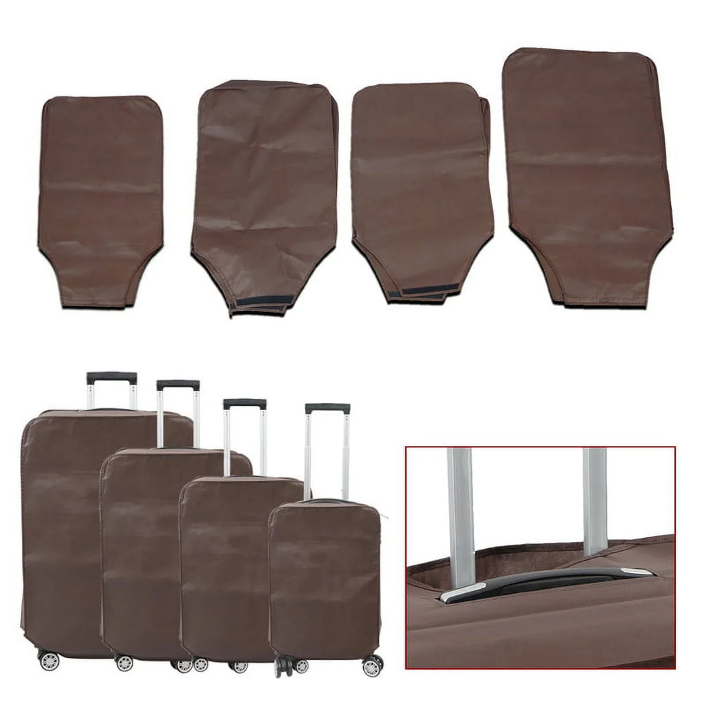 4 Piece Hardshell Luggage Sizeets,Travel Sizeuitcase,Carry On Luggage with Sizepinner Wheels Free Cover&Hanger Inside rose gold