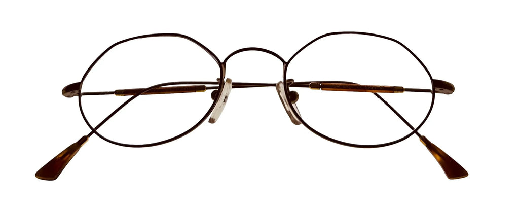 Bob Mackie Mens Antique Gold Tortoise Oval Eyewear Frame BM777 47mm