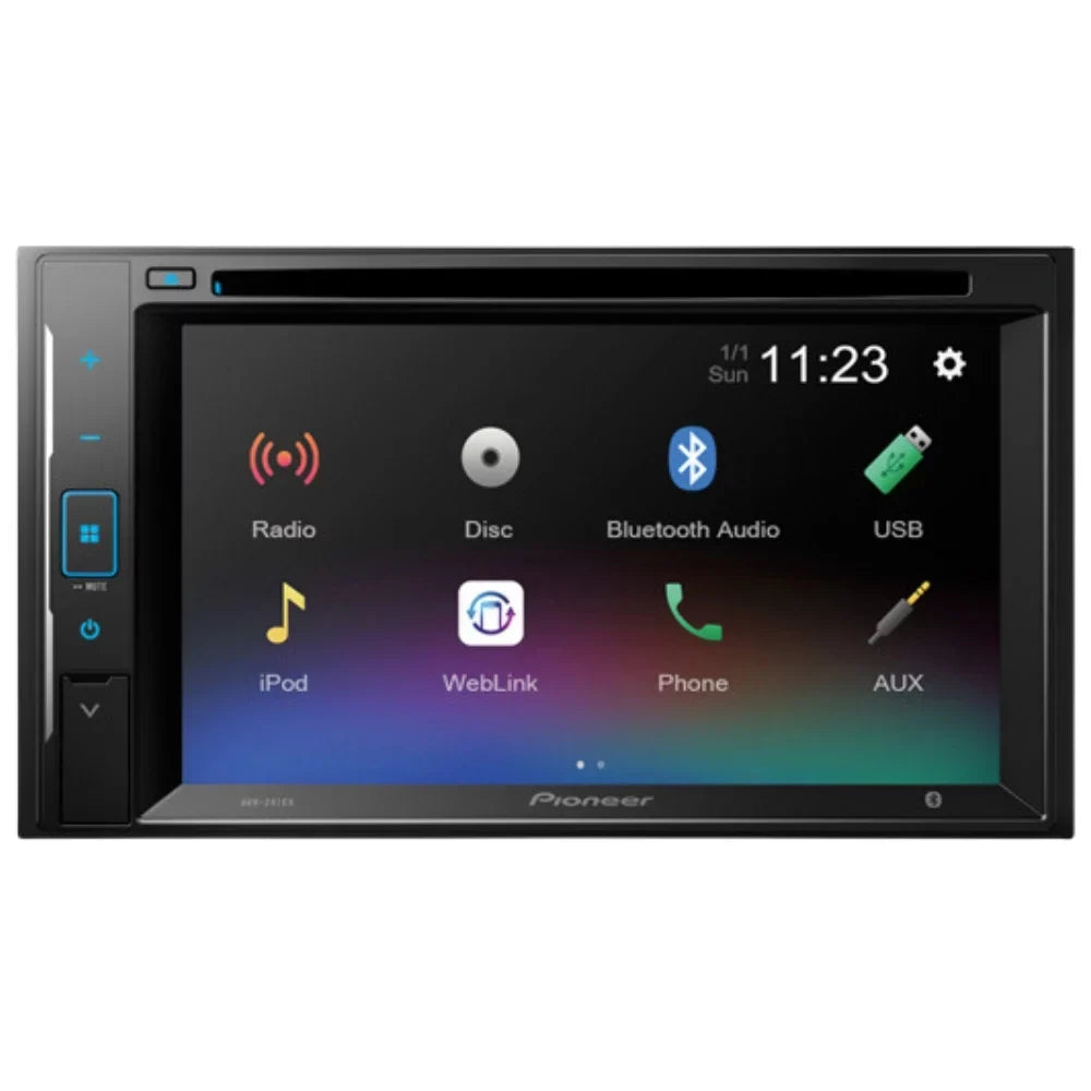 KIT4862 Bundle for 2004-2012 GMC Canyon W/ Pioneer AVH-241EX Double DIN Car Sizetereo with Bluetooth/Backup Camera/Installation Kit/in-Dash DVD/CD AM/FM 6.2" Touchscreen Digital Media Receiver