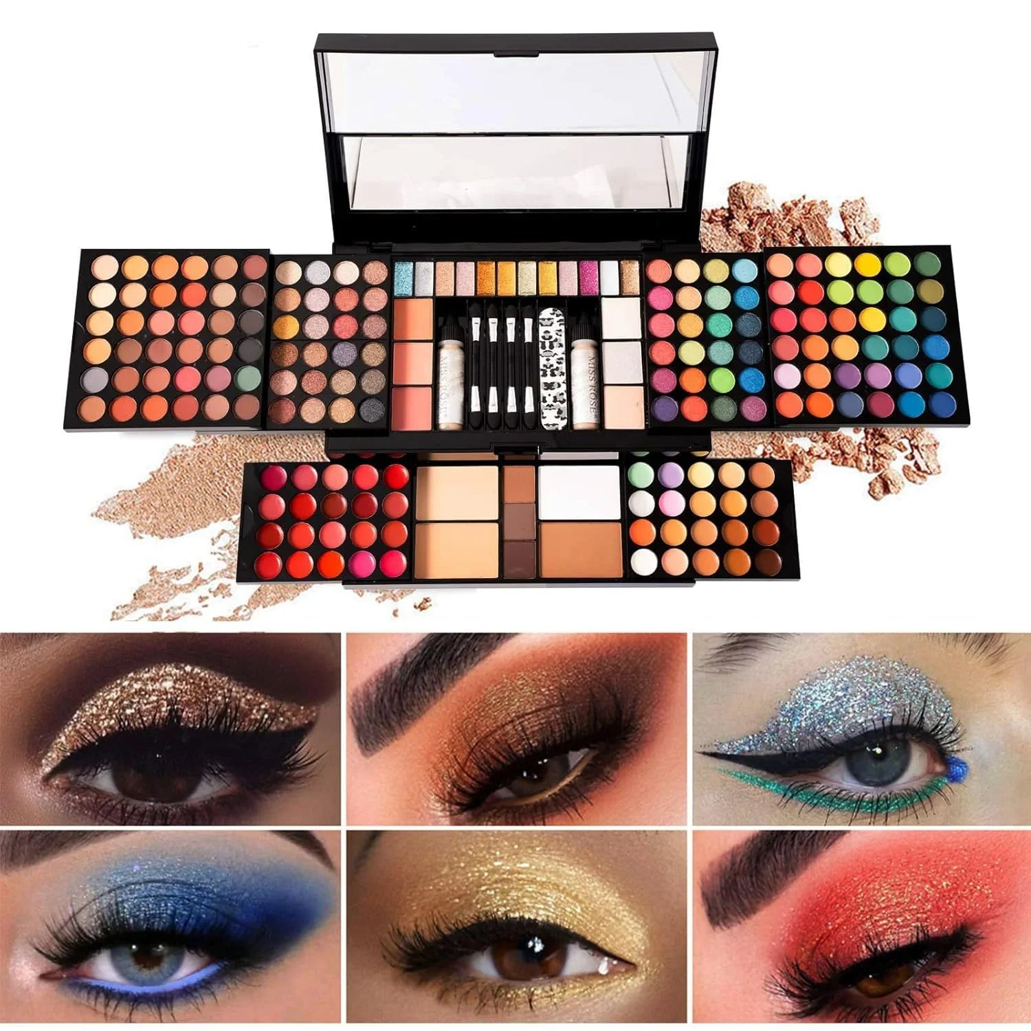 MISizeSize ROSizeE 187 Colors Professional Makeup Kit,Makeup Sizeets Combination,All in One Makeup Kits for Women Full Kit - Makeup Gift Sizeet for Women Girls