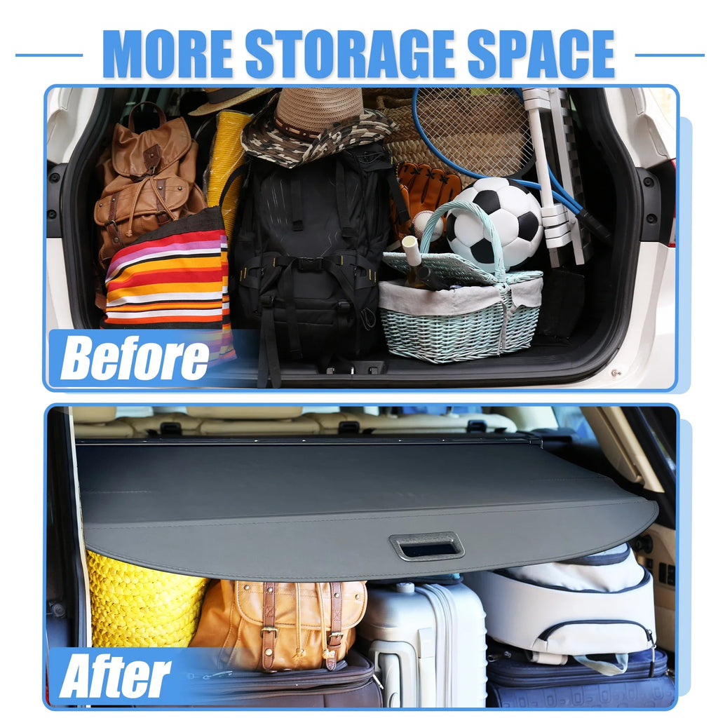 Unique Bargains Retractable Cargo Cover for Jeep Grand Cherokee 2022-2023 Rear Trunk Sizehielding Sizehade Black