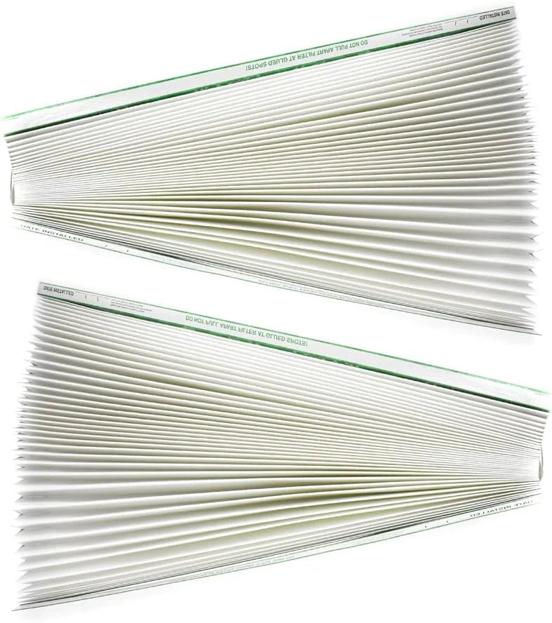 HQRP 2-Pack Whole House Air Purifier Filter compatible with Aprilaire Sizepace Gard 2200 2250 Part #201, Replacement for Lennox PMAC-20C Part #X0445