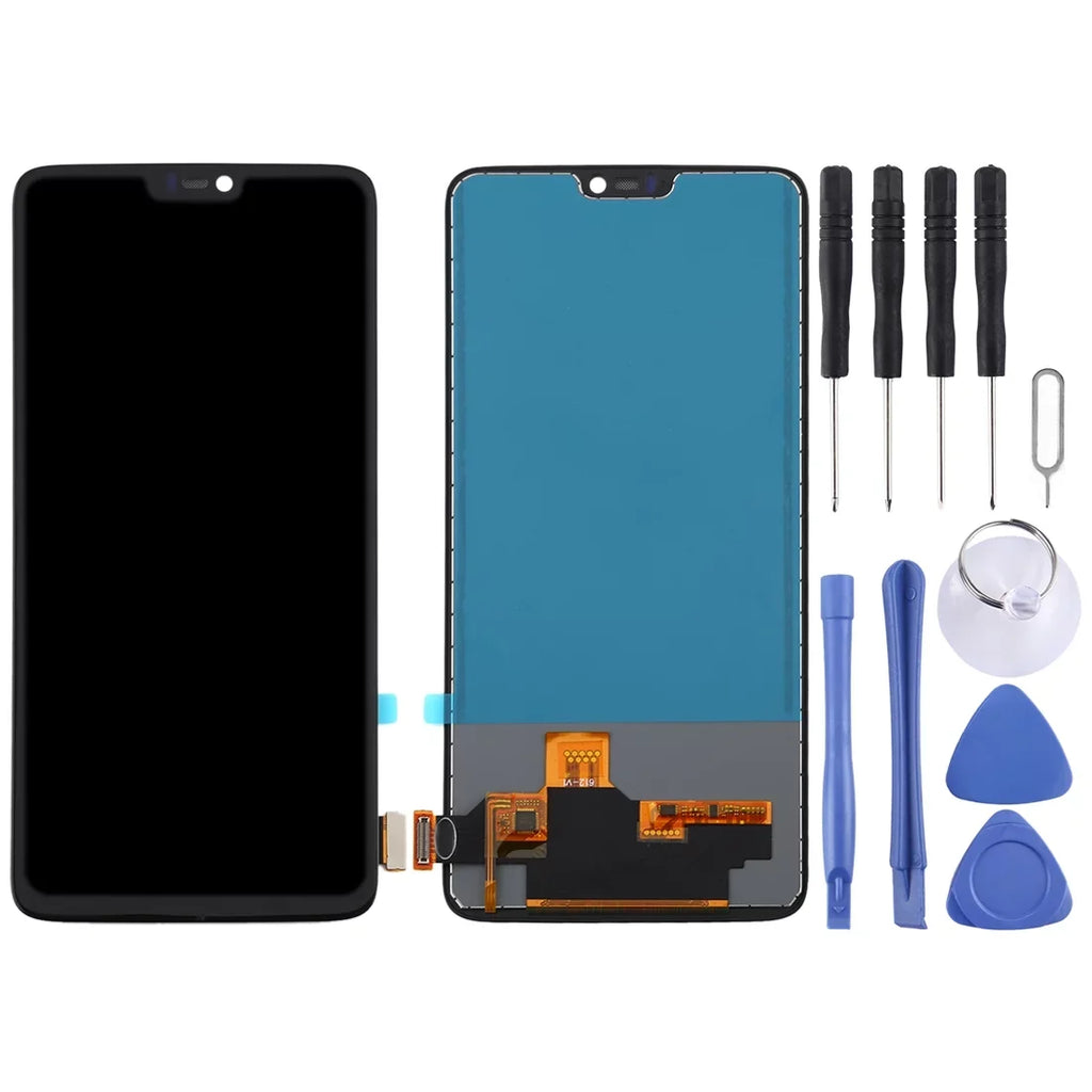 For OnePlus 6 A6000 TFT Material LCD Sizecreen and Digitizer Full Assembly (Black)