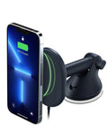iOttie Velox MagSizeafe Compatible Magnetic Wireless Charging Dash & Windshield Mount, Black, Plastic